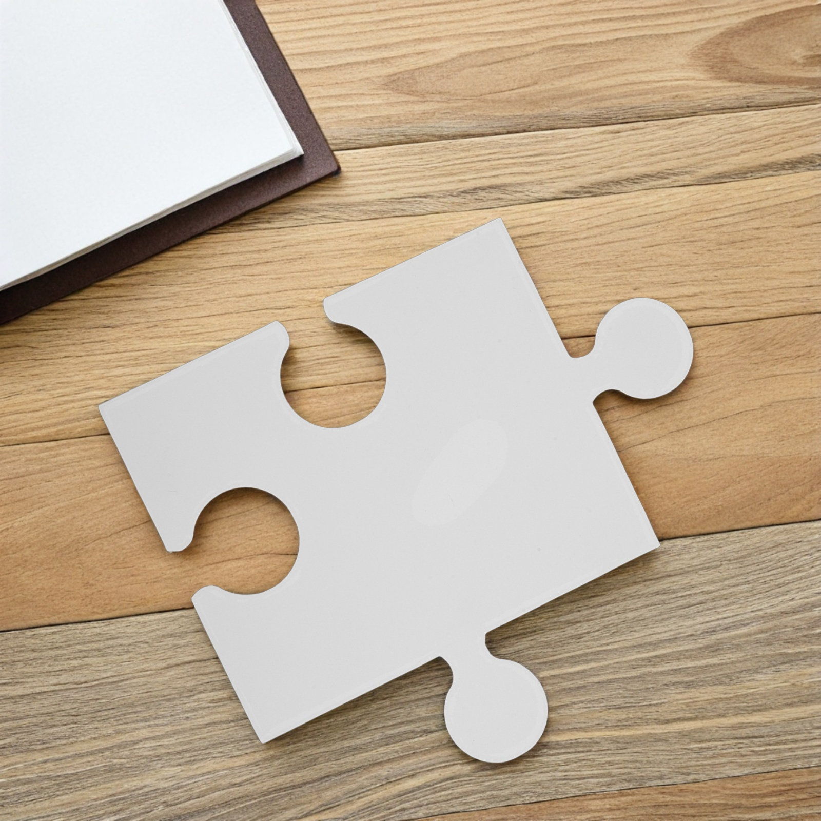 Puzzle Blank White - 60 sztuk dużych pustych puzzli z