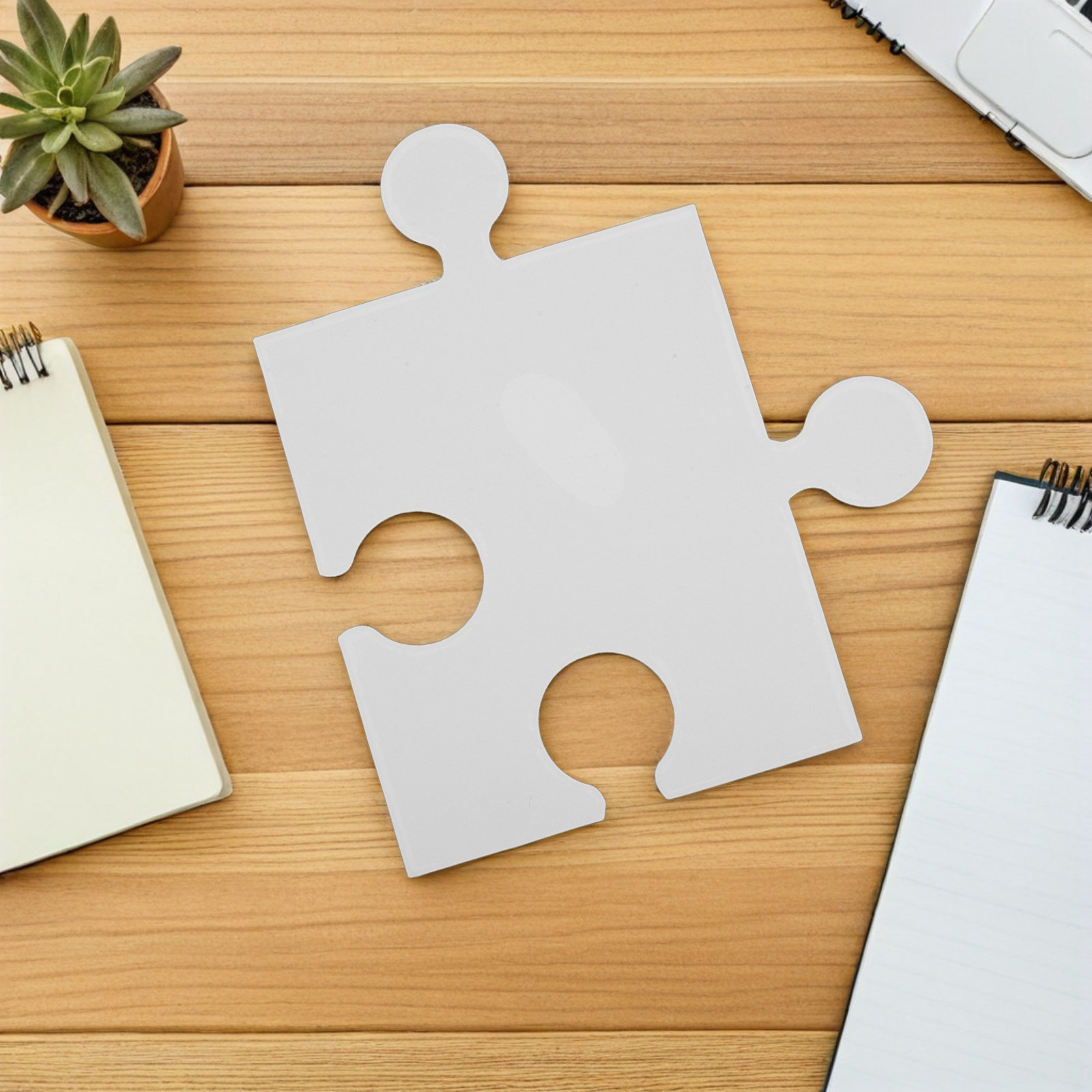 60 sztuk dużych pustych puzzli – Puzzle Blank White recenzja i cena