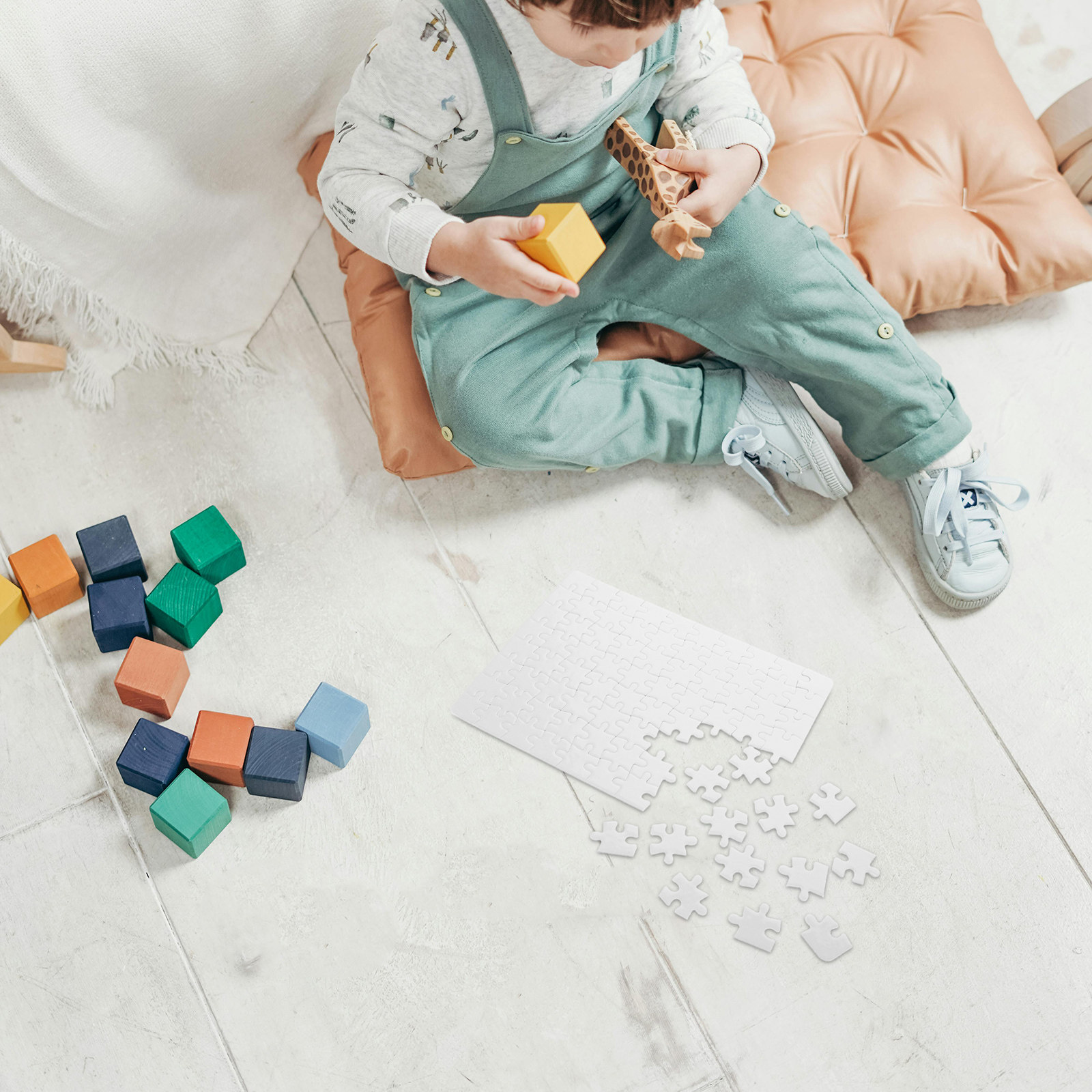 4 arkusze pustych puzzli, biał – Puzzle Blank White recenzja i cena