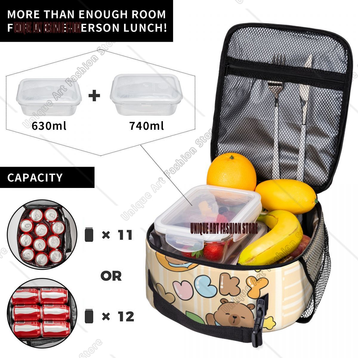 Urocze torby na lunch z kapiba – Tote Bag Sublimation recenzja i cena