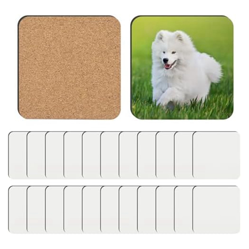 24 PCS Podstawki sublimacyjne  – Coaster Sublimation Blank recenzja i cena